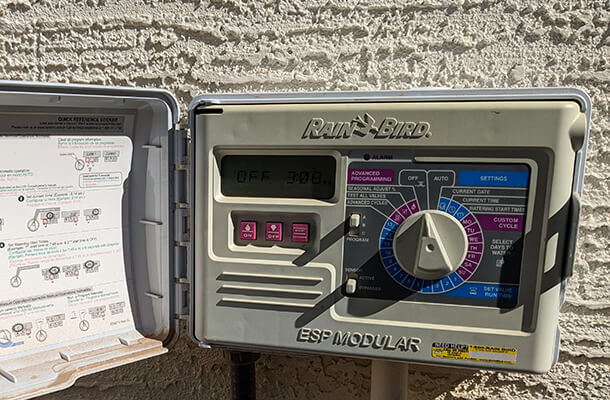 rain bird drip irrigation control panel