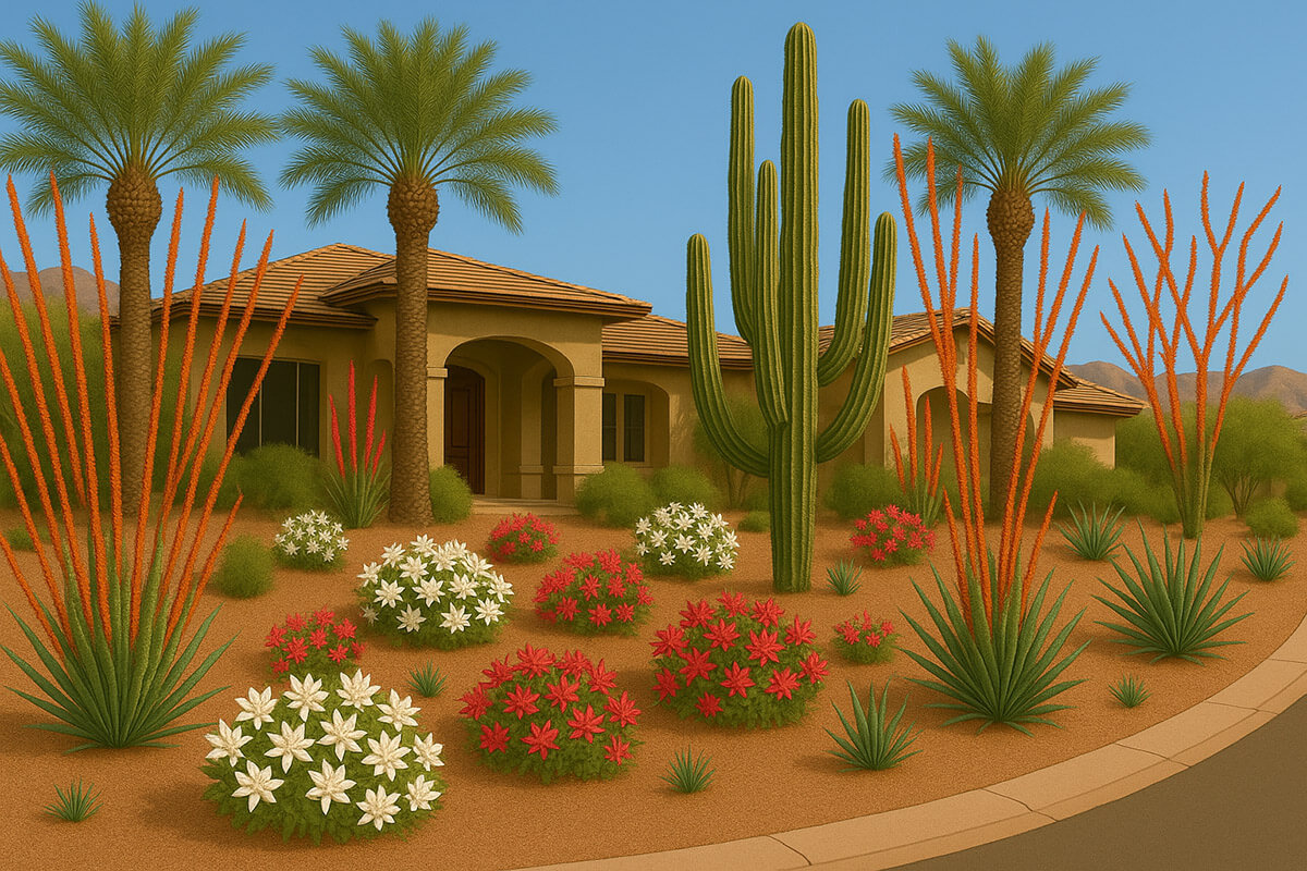 AI landscape rendering