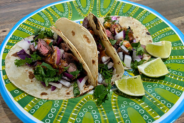 carne asada tacos